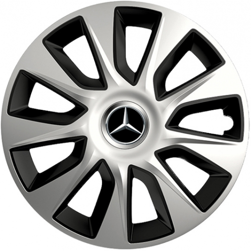 KRYTY KOLIES PRE MERCEDES 16" STRATOS silver/black 4ks